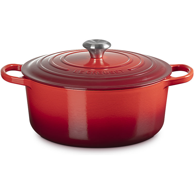 Le Creuset Bräter Signature rund 20cm kirschrot