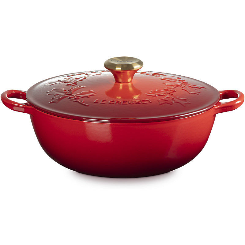 Le Creuset La Marmite Holly Tradition 26 cm Cherry Red