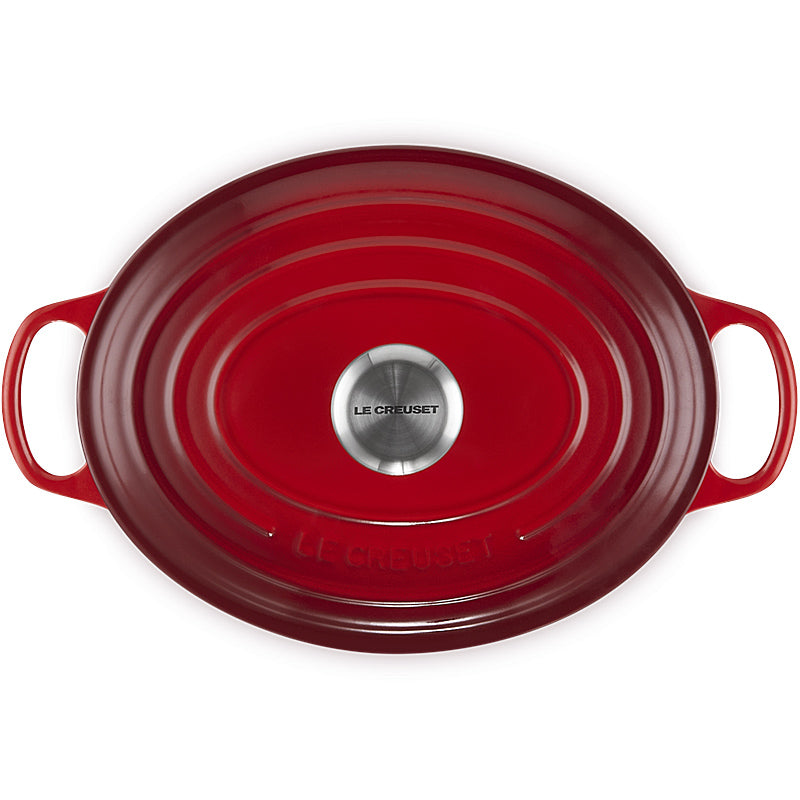 Le Creuset Gourmet Bräter Signature oval 27cm Kirschrot