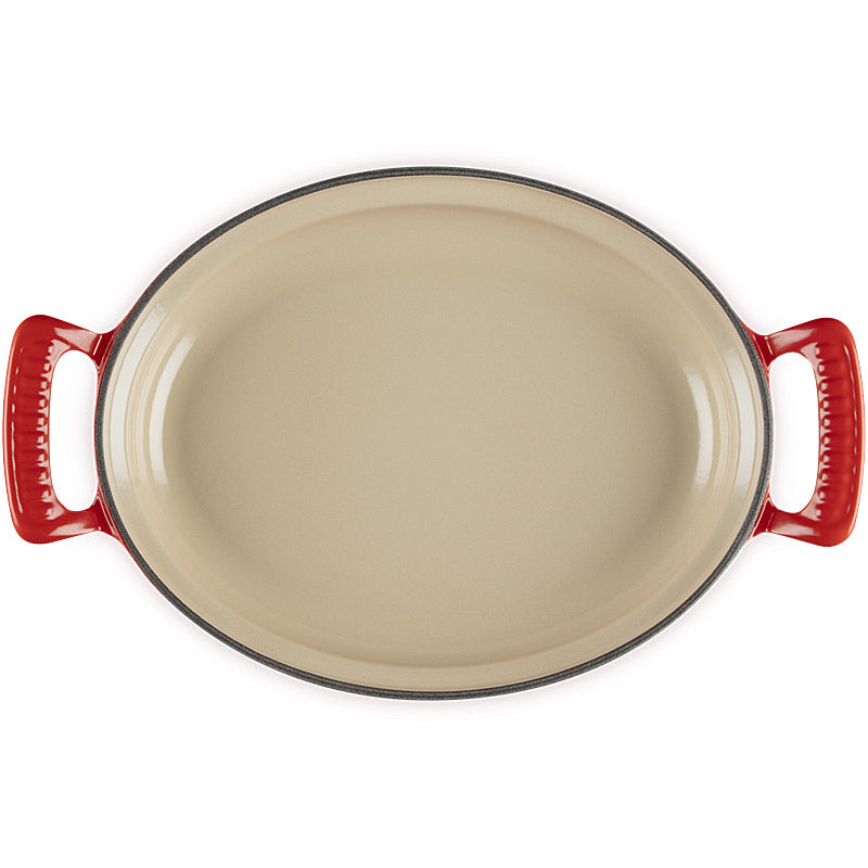 Le Creuset ovale Pfanne Modern Heritage 28 cm Kirschrot
