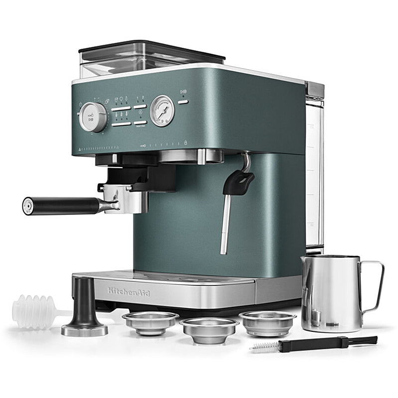 Kitchenaid 5KES6551EJP Halbautomatische Espressomaschine mit Mühle ARTISAN Farbe: Juniper