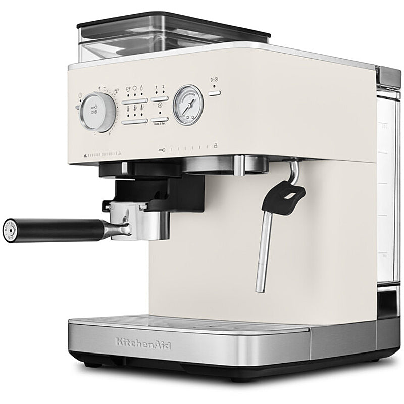 Kitchenaid 5KES6551EPL Halbautomatische Espressomaschine mit Mühle ARTISAN Farbe: Porcelain White