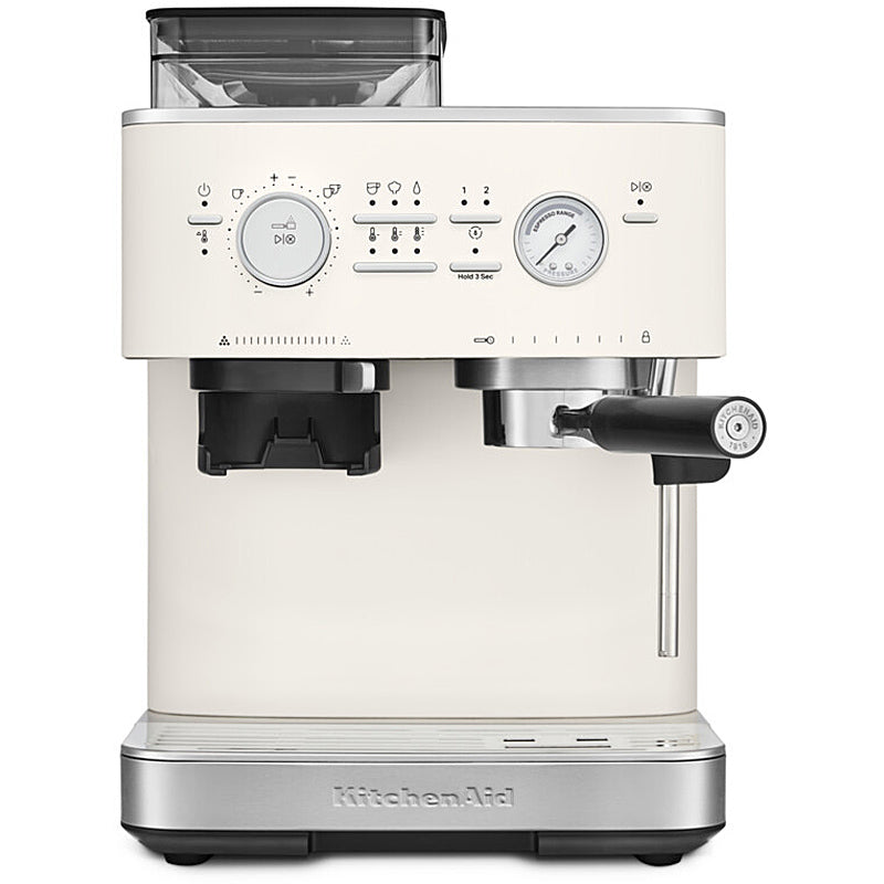 Kitchenaid 5KES6551EPL Halbautomatische Espressomaschine mit Mühle ARTISAN Farbe: Porcelain White