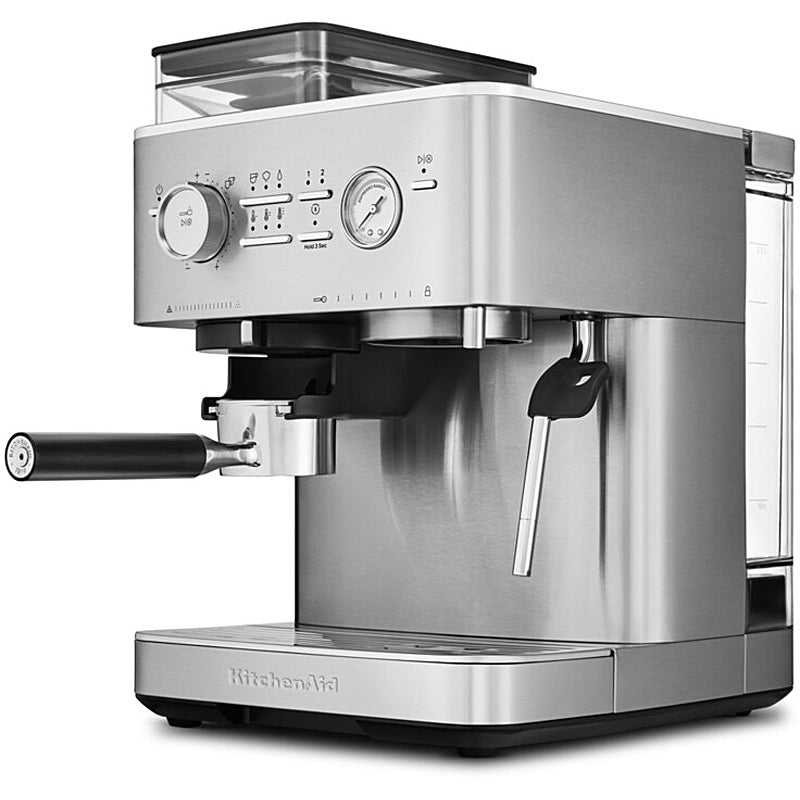 Kitchenaid 5KES6551ESX Halbautomatische Espressomaschine mit Mühle ARTISAN Farbe: Edelstahl
