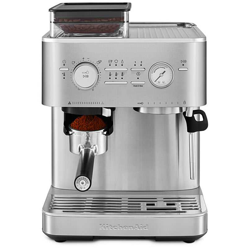 Kitchenaid 5KES6551ESX Halbautomatische Espressomaschine mit Mühle ARTISAN Farbe: Edelstahl