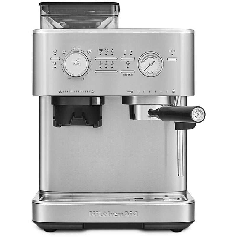 Kitchenaid 5KES6551ESX Halbautomatische Espressomaschine mit Mühle ARTISAN Farbe: Edelstahl
