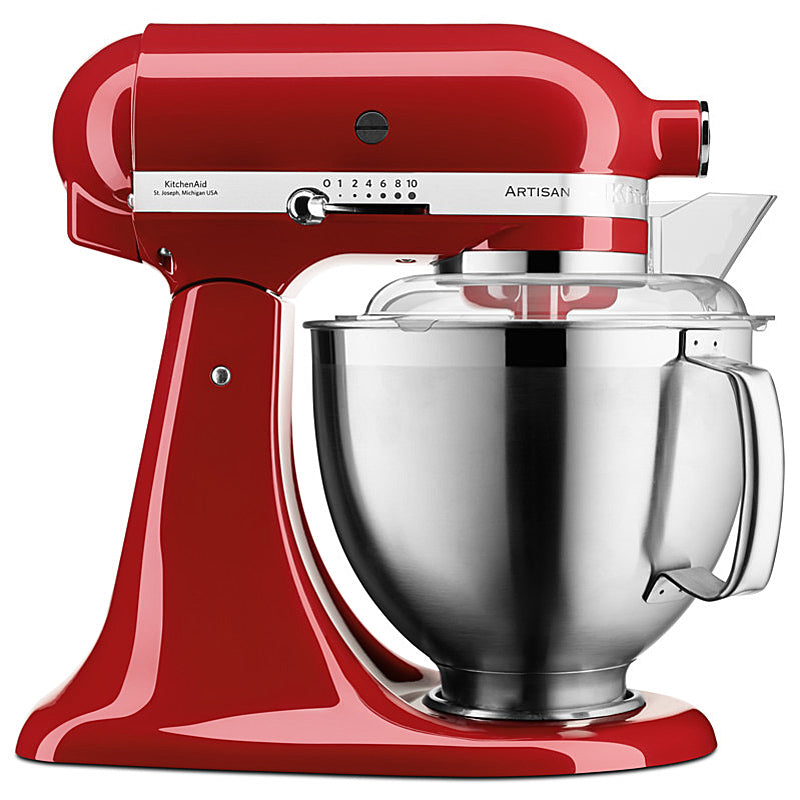 KitchenAid 5KSM185PSEER Küchenmaschine 4,8L in Empire Rot – Zubehör inklusive