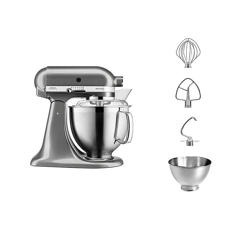 KitchenAid 5KSM185PSEMS Küchenmaschine 4,8L in Medaillon Silber
