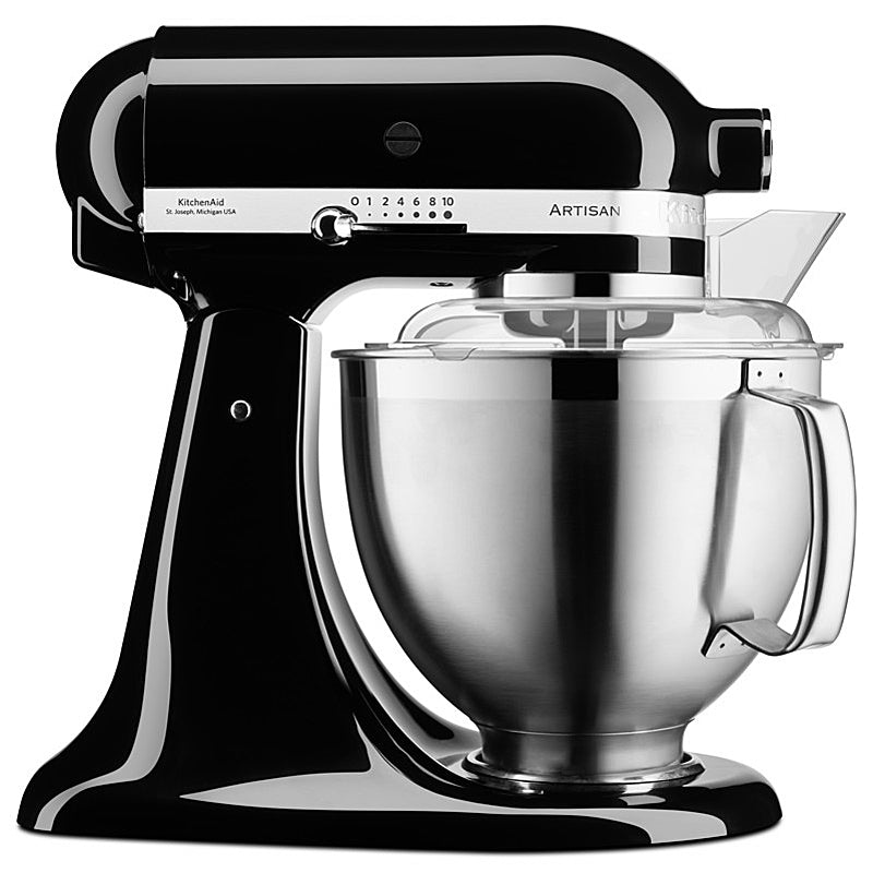 KitchenAid 5KSM185PSEOB Küchenmaschine 4,8L in Onyx Schwarz – Zubehör inklusive