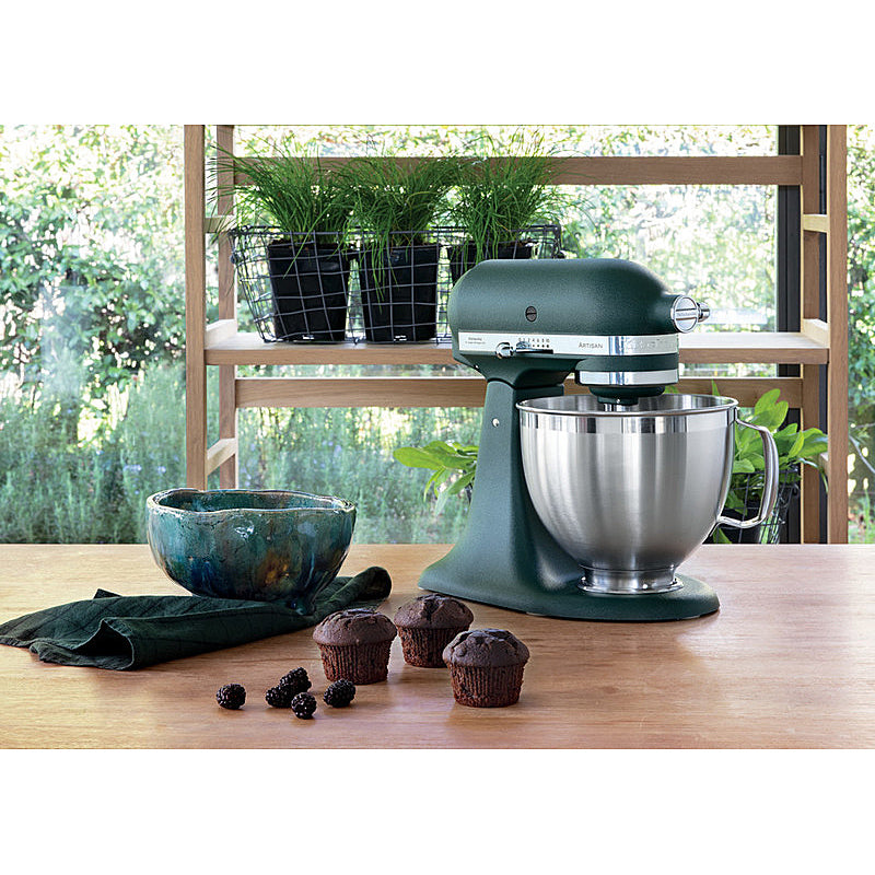 KitchenAid 5KSM185PSEPP Küchenmaschine 4,8L in Pebbled Palm – Zubehör inklusive