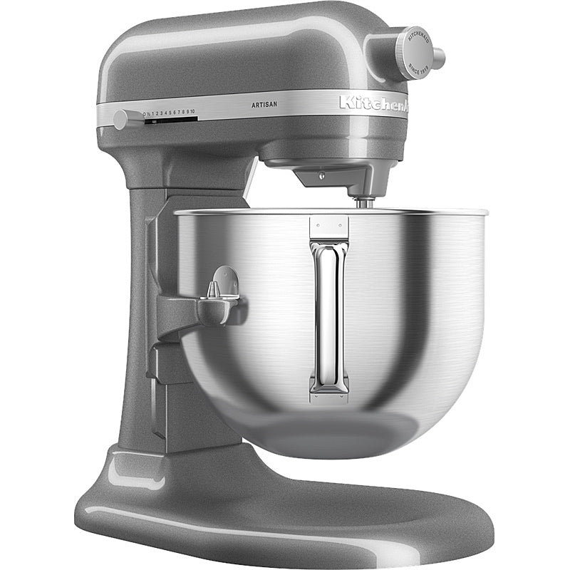 KitchenAid 5KSM70SHXEMS Küchenmaschine 6,6 L ARTISAN mit Schüsselheber Farbe Medaillon Silber