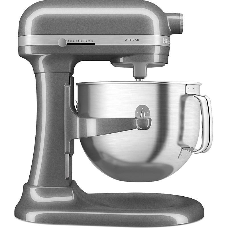 KitchenAid 5KSM70SHXEMS Küchenmaschine 6,6 L ARTISAN mit Schüsselheber Farbe Medaillon Silber