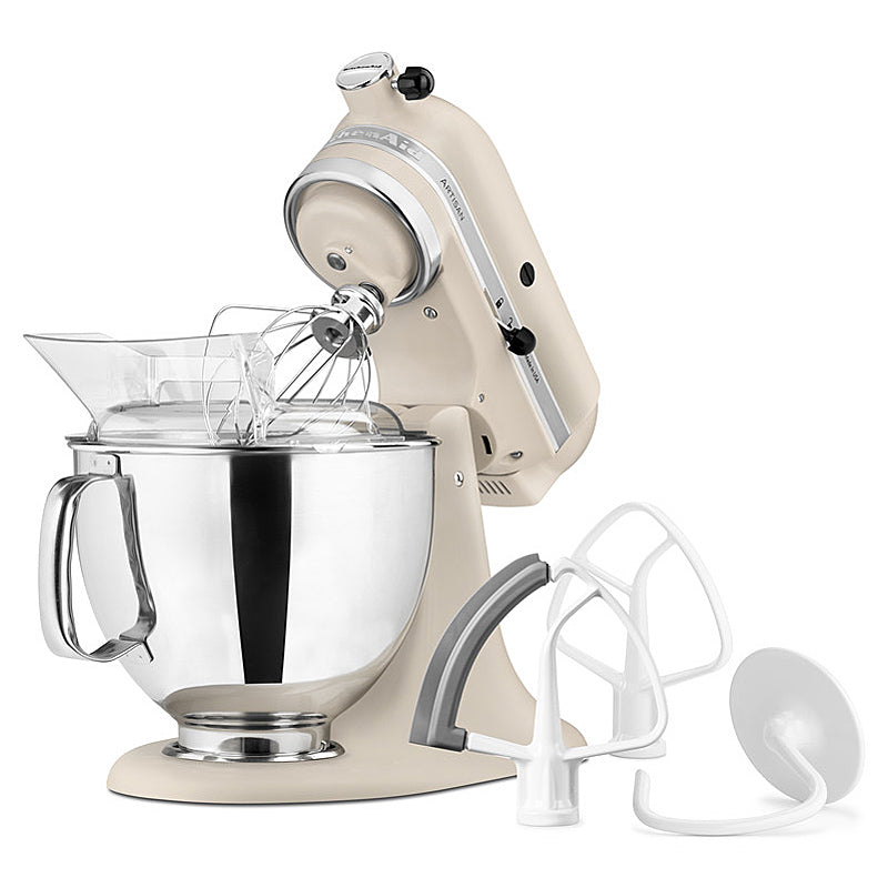KitchenAid Artisan 5KSM175PSEFL Küchenmaschine 4,8L in Fresh Linen mit Zubehör