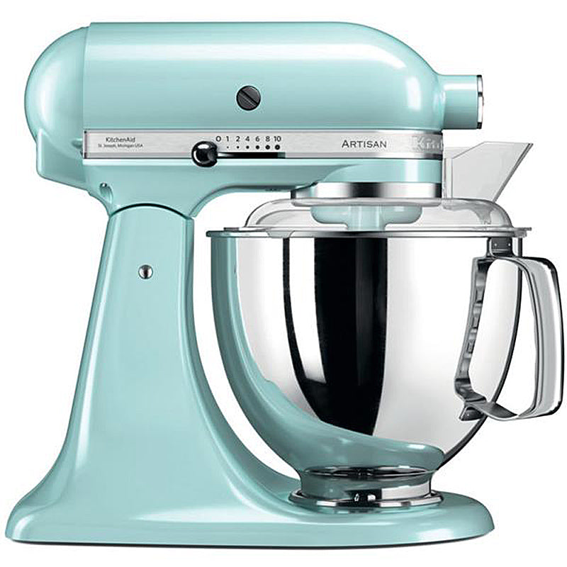 KitchenAid Artisan 5KSM175PSEIC Küchenmaschine 4,8L in Eisblau mit Zubehör