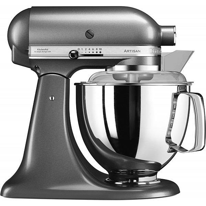 KitchenAid Artisan 5KSM175PSEMS Küchenmaschine 4,8L in Medaillon silber mit Zubehör