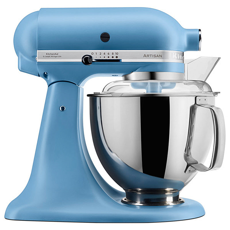 KitchenAid Artisan 5KSM175PSEVB Küchenmaschine 4,8L in Velvet Blau mit Zubehör