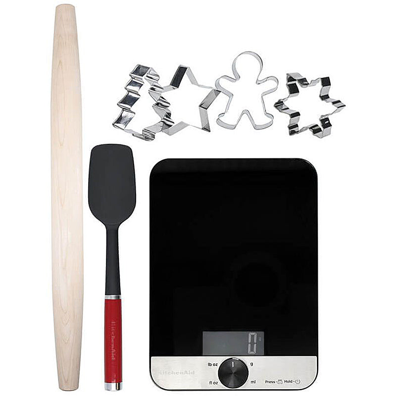 KitchenAid KX403BX Backset Küchenwaage Teigroller Plätzchen Formen