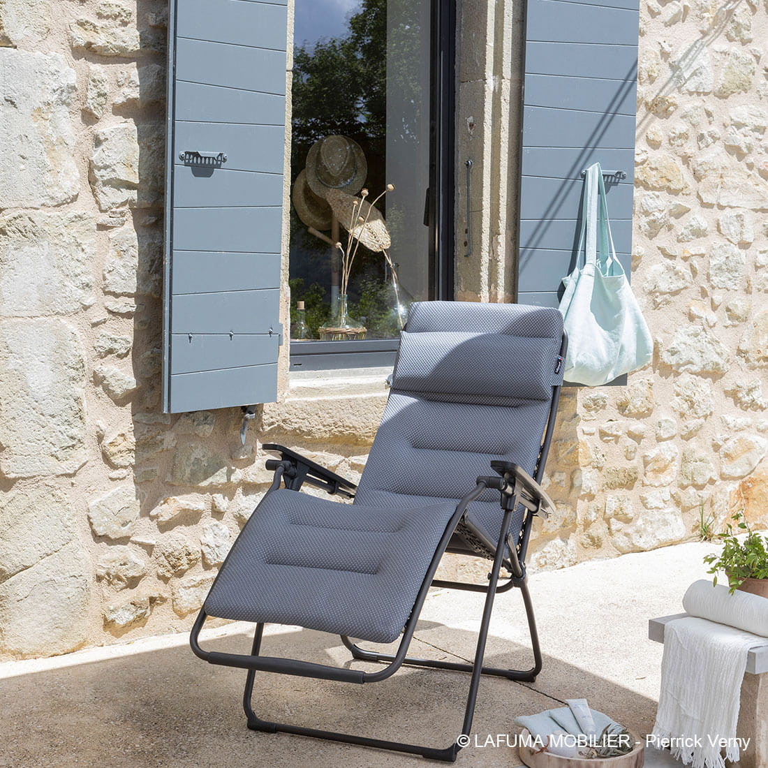 Lafuma Futura BE COMFORT XL Farbe Silver LFM3131-8901 Relaxliege