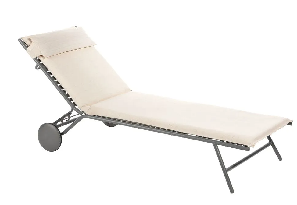 Lafuma gepolsterte Sonnenliege Bayanne II Hedona Beige Argile
