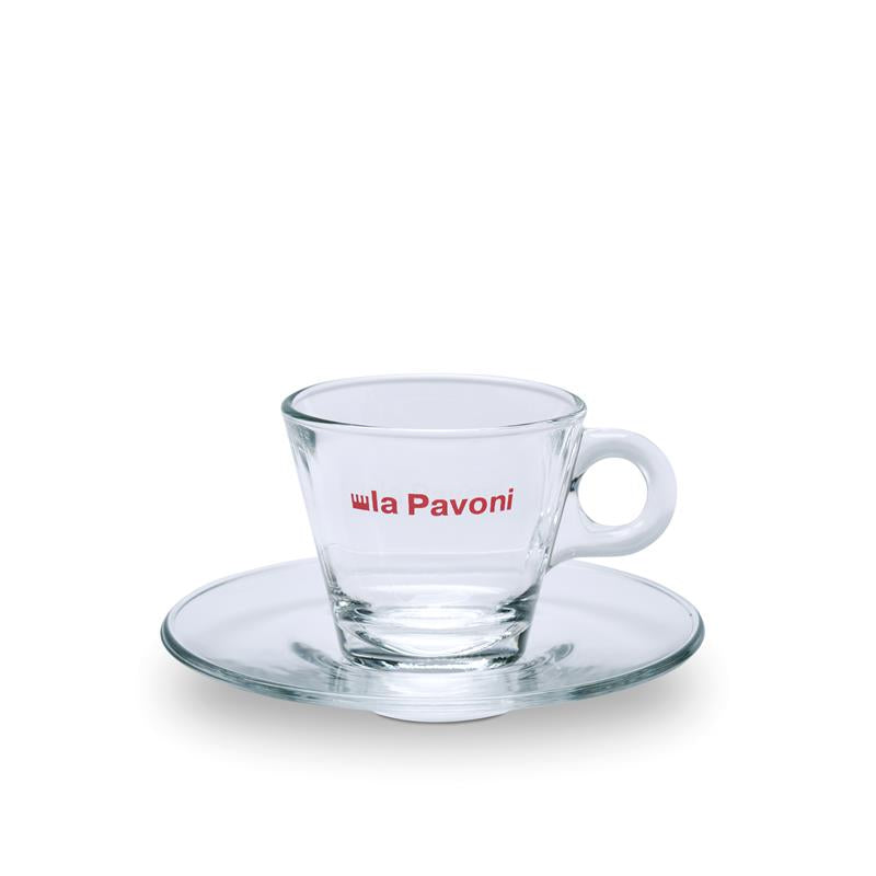 La Pavoni Kaffeetasse aus Glas 6-er Set LPACUPGL01