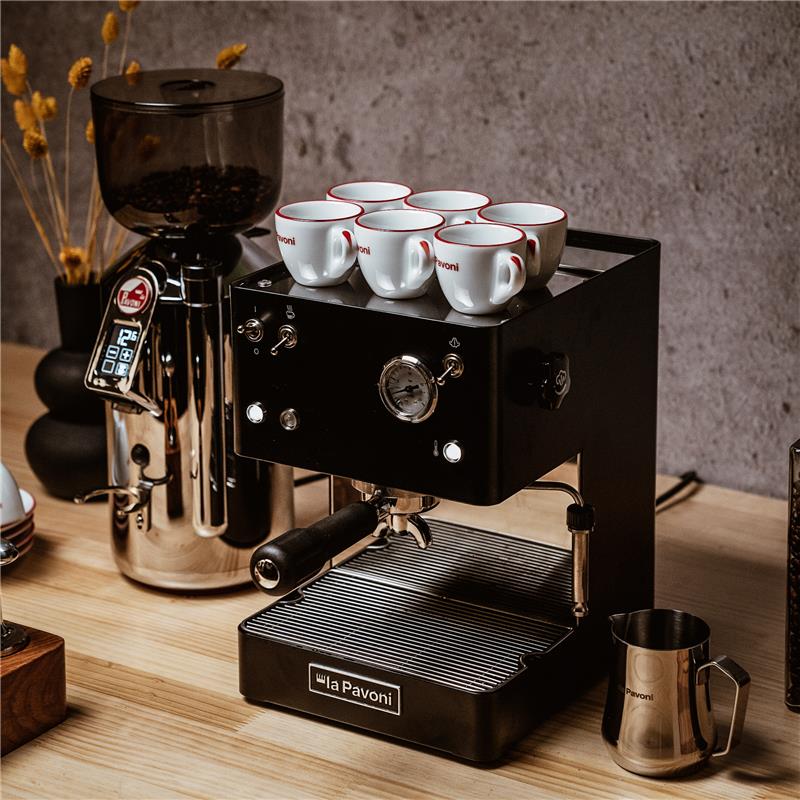 La Pavoni Kompakte Siebträgermaschine CASA BAR BLACK LPMCBN01EU