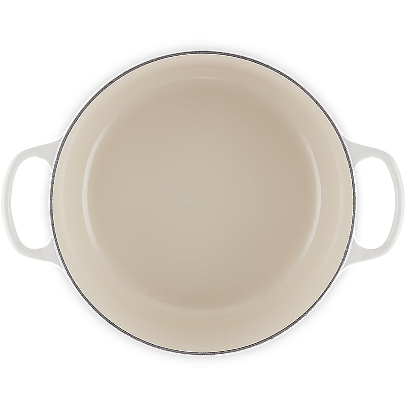 Le Creuset Signature Round Roaster 24 cm Meringue