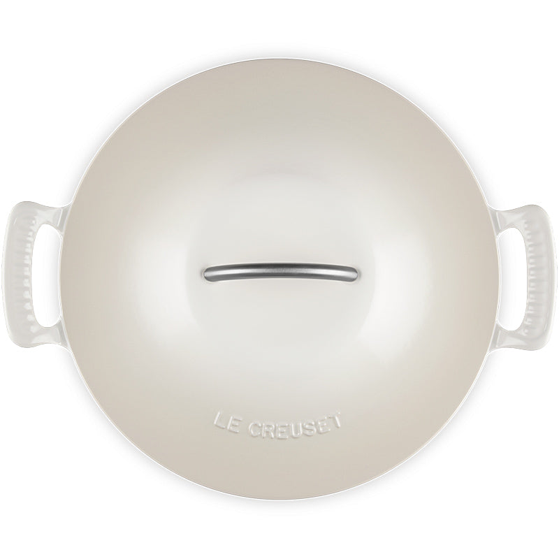 Le Creuset gourmet professional pot Modern Heritage 28 cm meringue