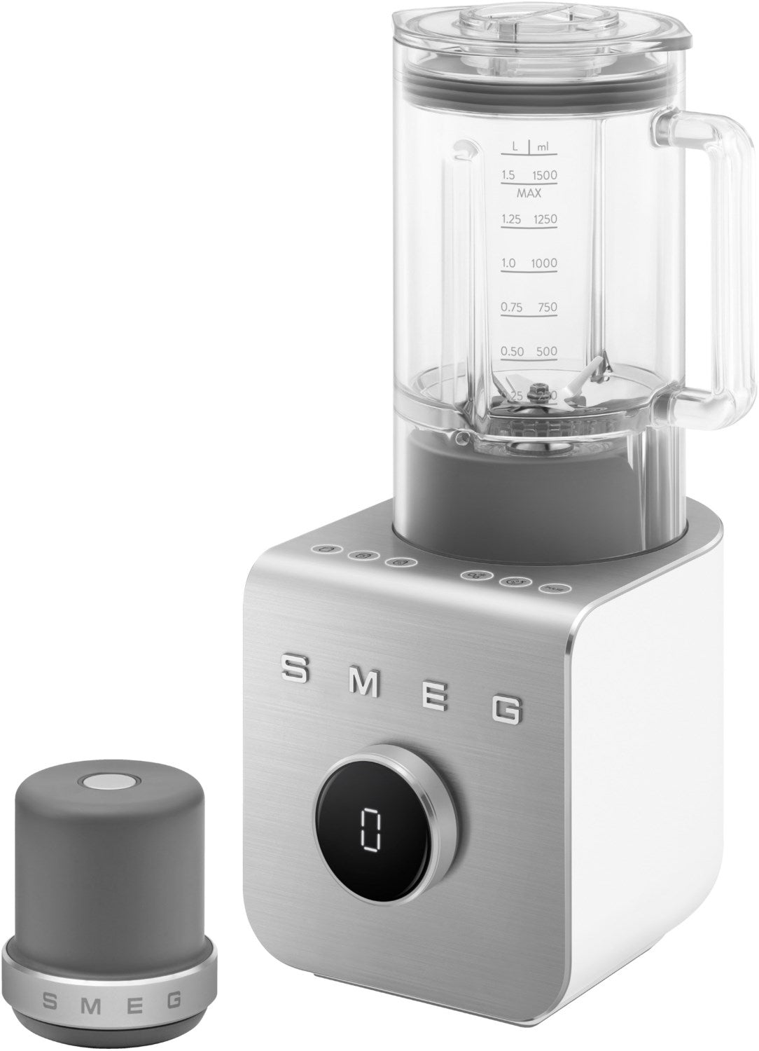SMEG BLC02WHMEU High Performance Standmixer Weiß-Matt-Aluminium