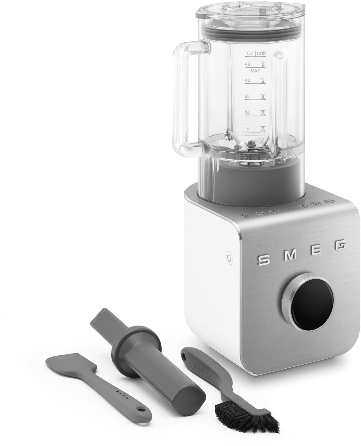 SMEG BLC02WHMEU High Performance Standmixer Weiß-Matt-Aluminium