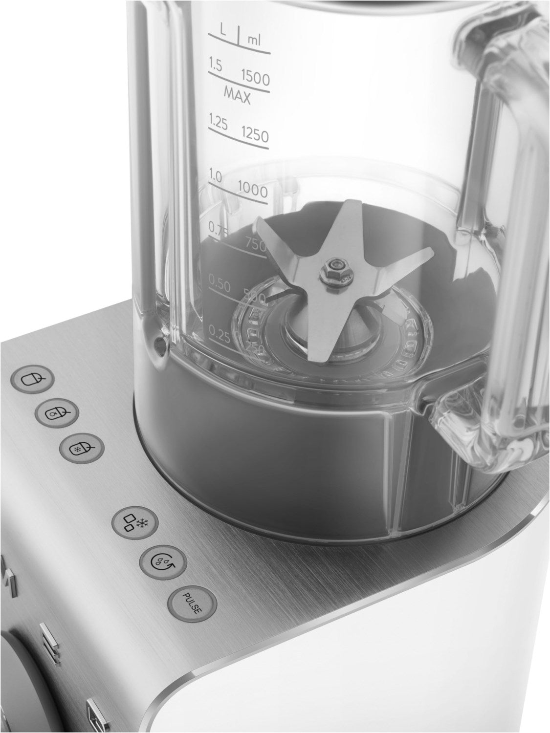 SMEG BLC02WHMEU High Performance Standmixer Weiß-Matt-Aluminium