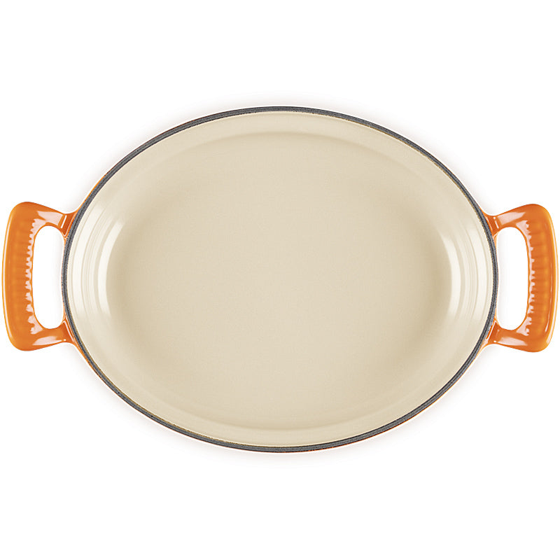 Le Creuset ovale Pfanne Modern Heritage 28 cm Ofenrot