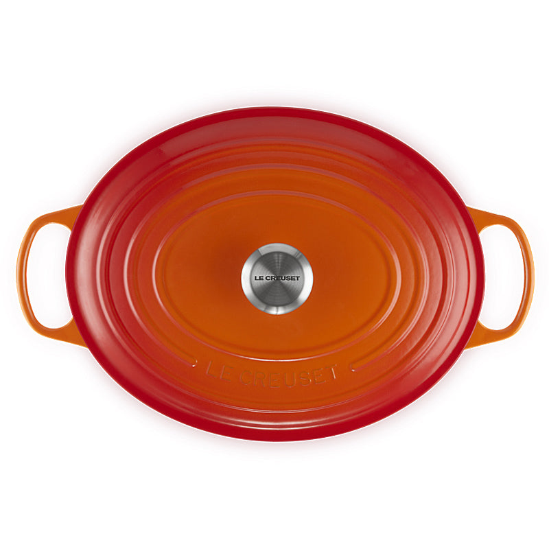 Le Creuset Signature oval roasting pan 35cm oven red