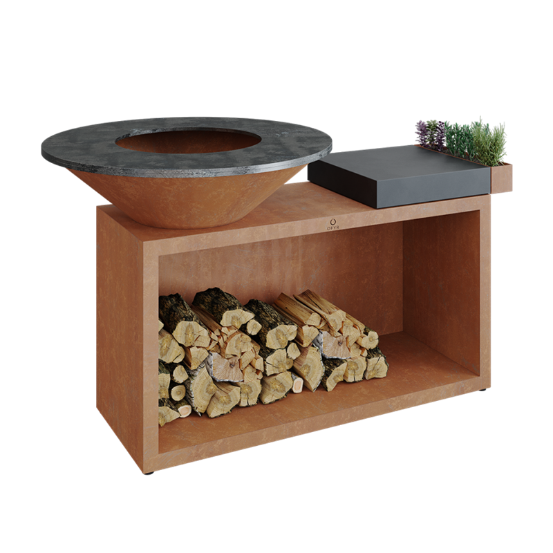 OFYR Island+ Corten 100 Keramik Dunkelgrau