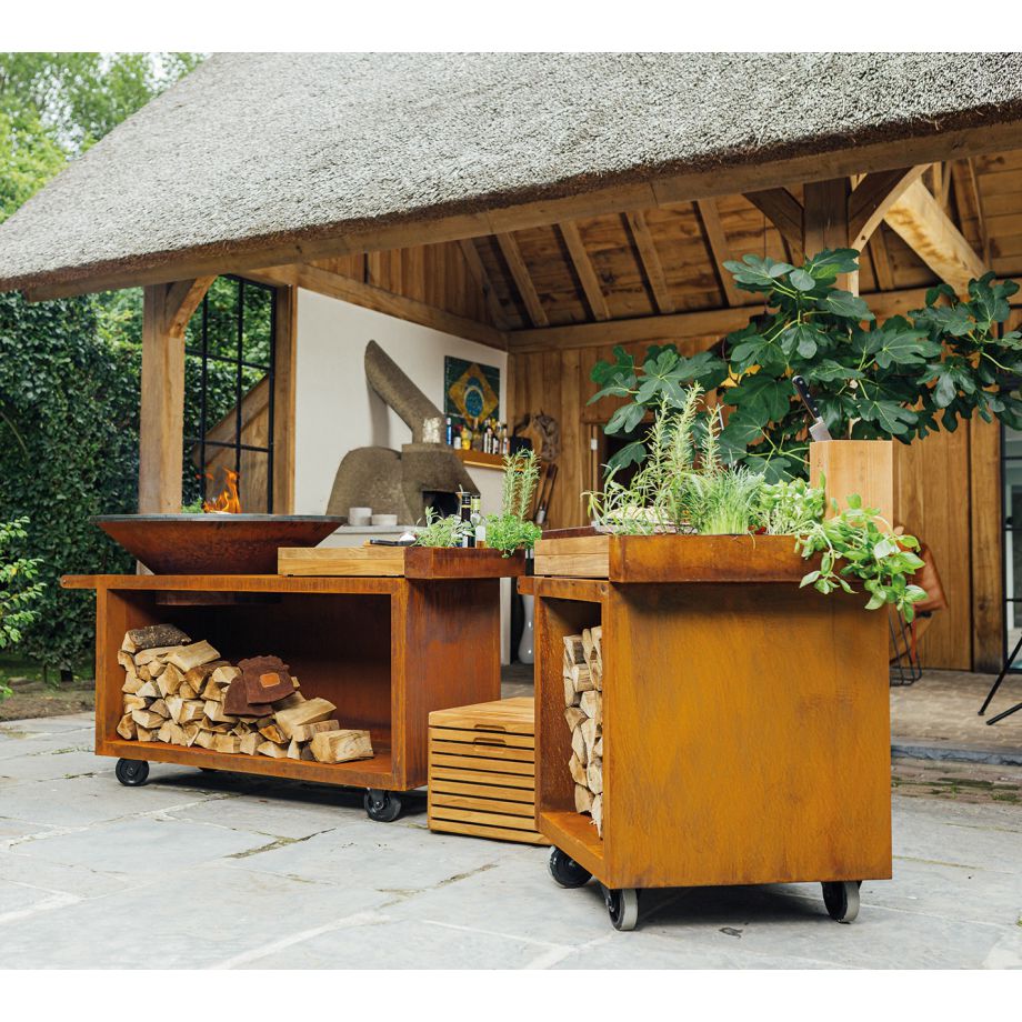 OFYR Island Corten 100 PRO Teakholz