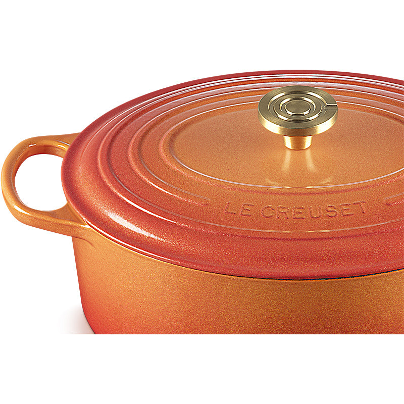 Le Creuset Bräter Signature oval 29 cm Flamme Dorée