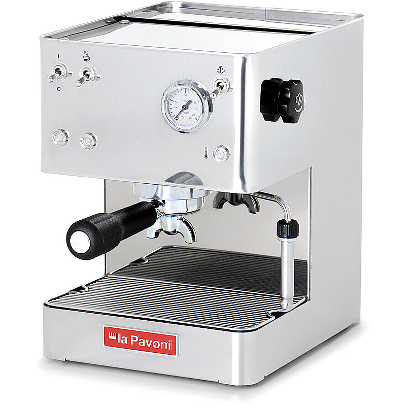 La Pavoni kompakte Siebträgermaschine CASA BAR STEEL LPMCBS01EU