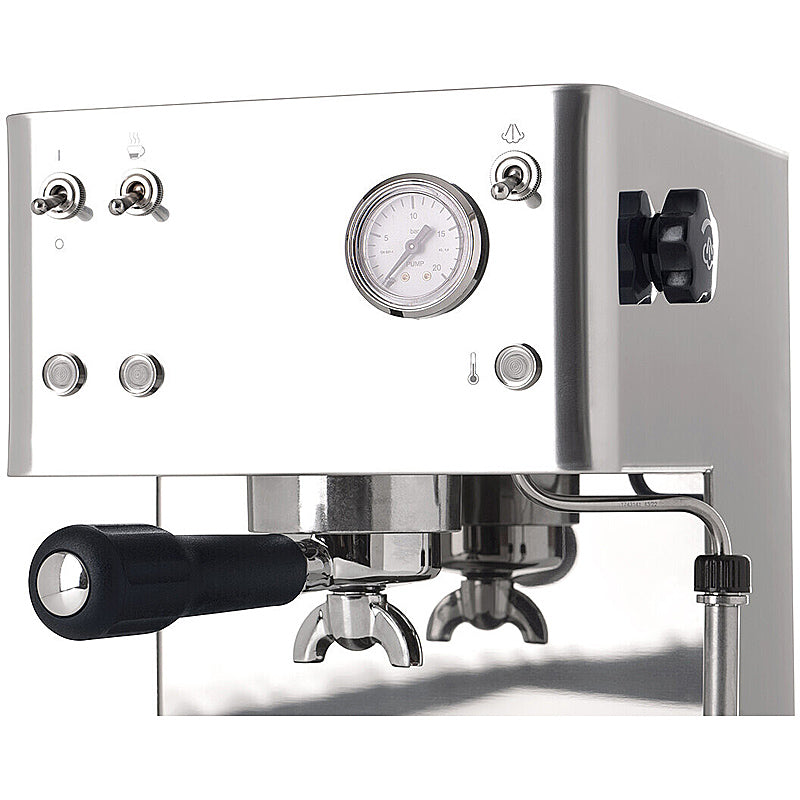 La Pavoni kompakte Siebträgermaschine CASA BAR STEEL LPMCBS01EU