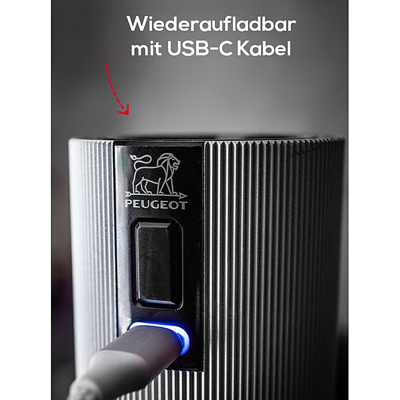 Peugeot LINE Pfeffermühle elektrisch u'Select Aluminium/Carbon 15 cm