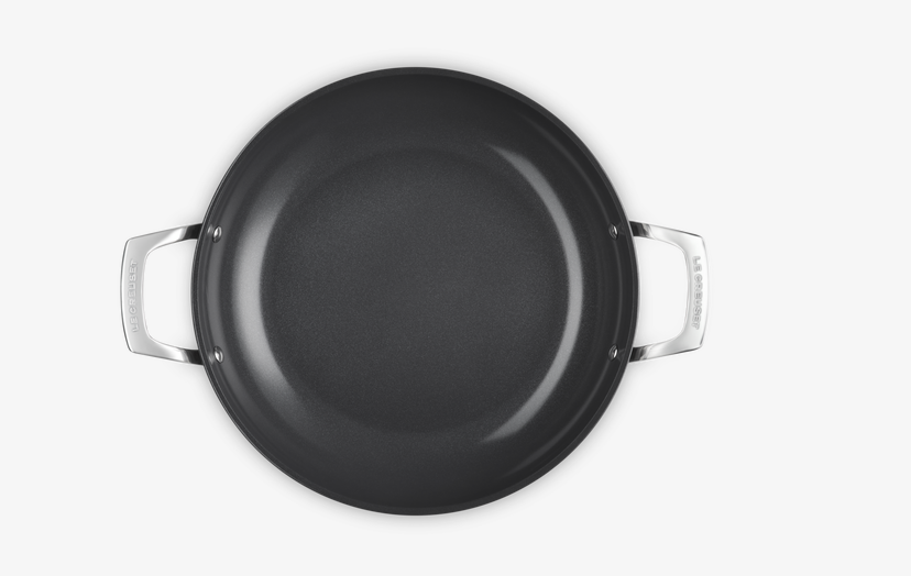 Le Creuset Essential Keramik-Antihaft Profipfanne 28 cm mit Glasdeckel