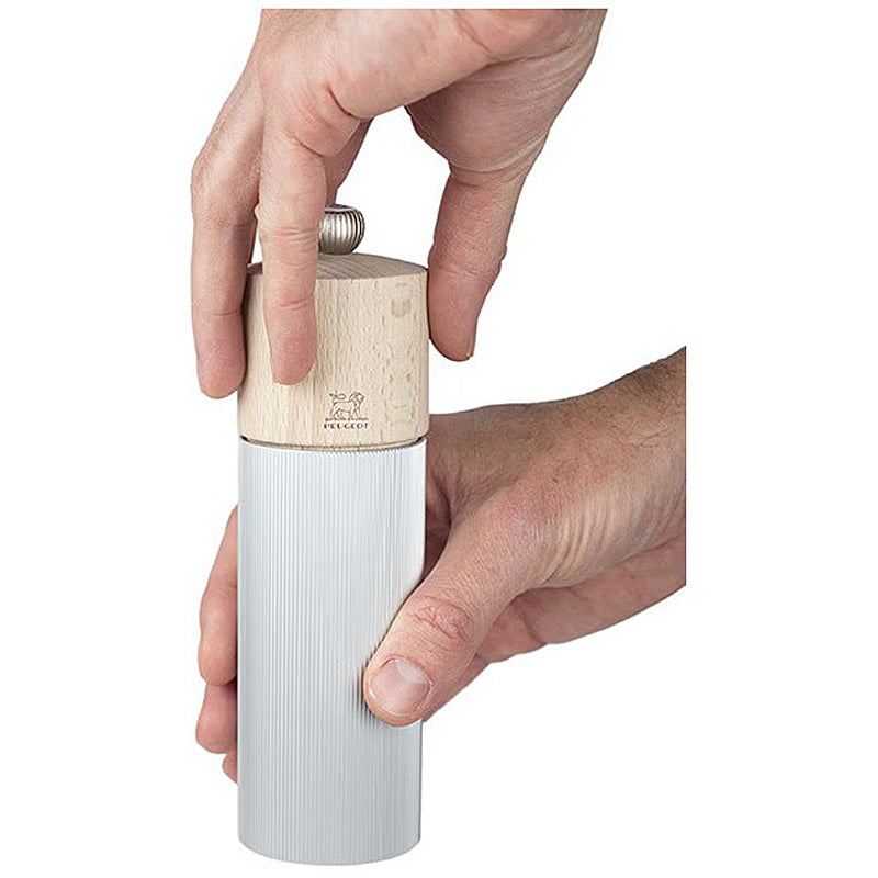 Peugeot LINE Aluminium/Natural - 18 cm Pepper Mill