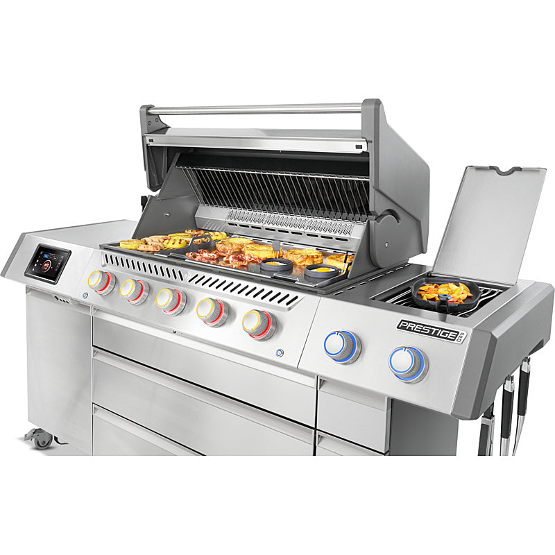 Napoleon Prestige PRO 665 Connected Flaggschiff Edelstahl Gasgrill inkl. Drehspieß