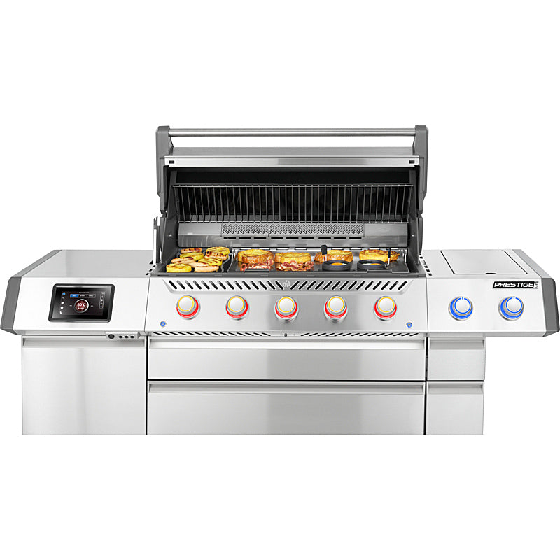 Napoleon Prestige PRO 665 Connected Flaggschiff Edelstahl Gasgrill inkl. Drehspieß