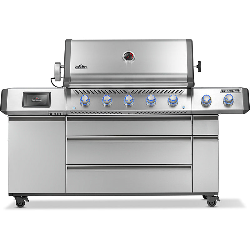 Napoleon Prestige PRO 665 Connected Flaggschiff Edelstahl Gasgrill inkl. Drehspieß