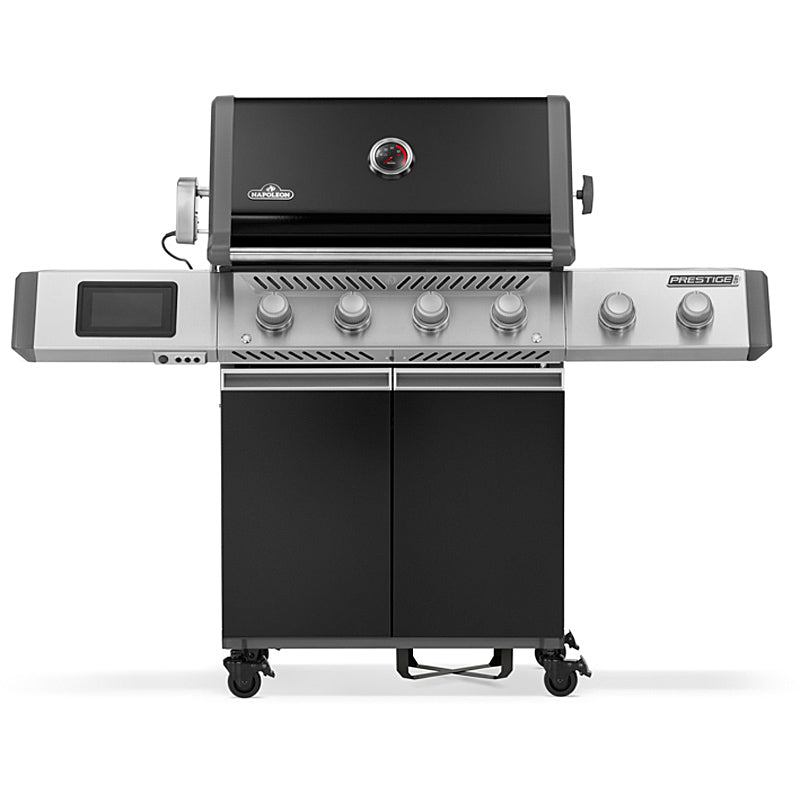 Napoleon Prestige PRO 500 Connected Gasgrill Schwarz inkl. Drehspieß & Infrarotbrenner