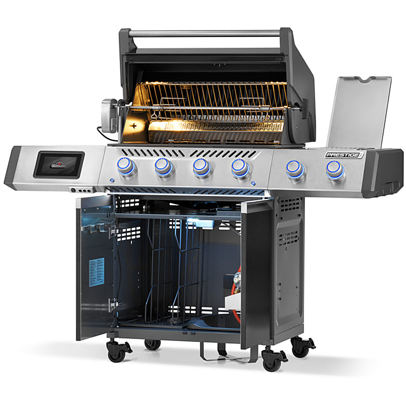Napoleon Prestige PRO 500 Connected Gasgrill Schwarz inkl. Drehspieß & Infrarotbrenner