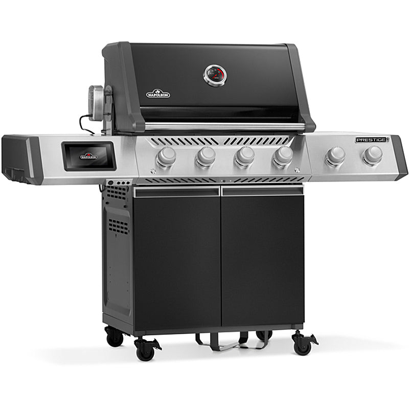 Napoleon Prestige PRO 500 Connected Gasgrill Schwarz inkl. Drehspieß & Infrarotbrenner