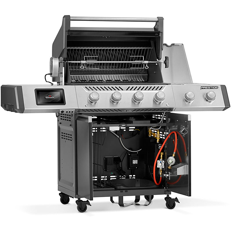 Napoleon Prestige PRO 500 Connected Gasgrill Schwarz inkl. Drehspieß & Infrarotbrenner