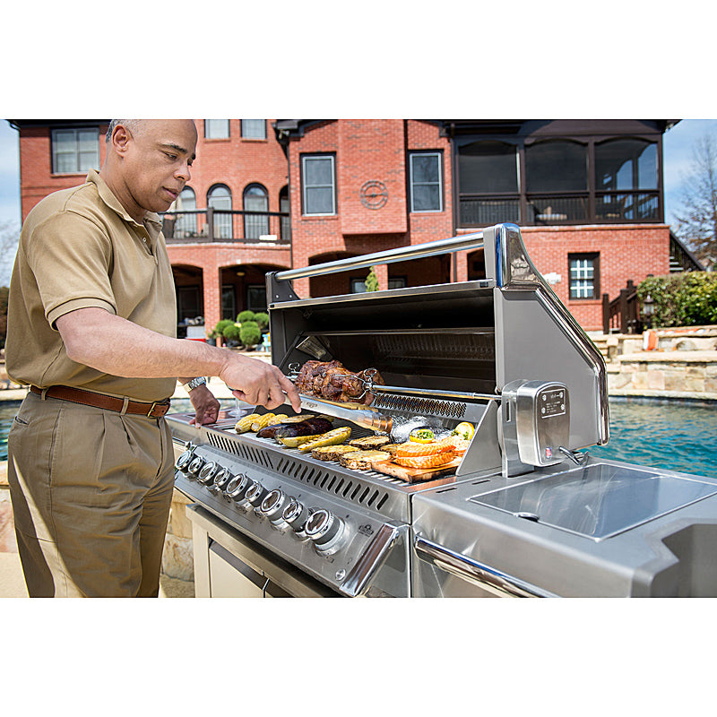 Napoleon Prestige Pro 665 Gasgrill – Edelstahl, SIZZLE ZONE & Rotisserie, Profiqualität