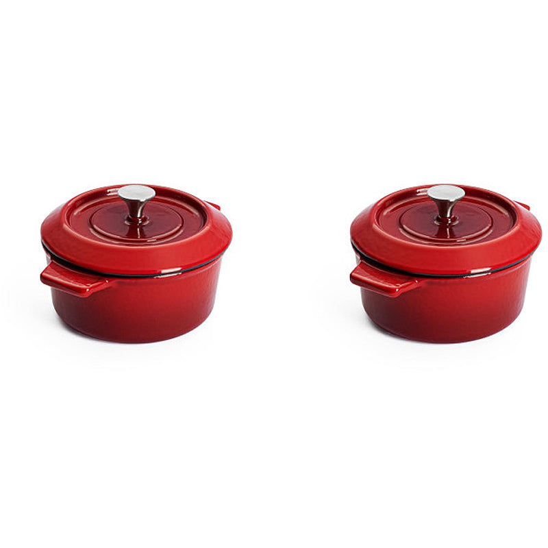 WOLL Guss-Mini-Kasserolle 2-teilig mit Deckel Chili Red