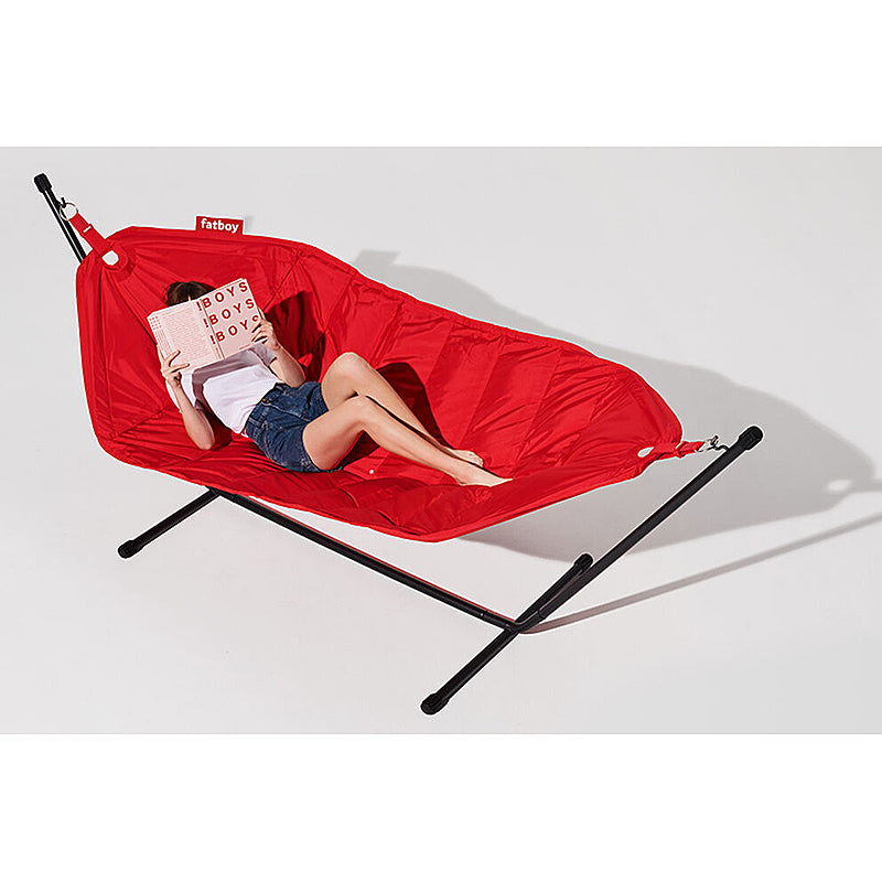 Fatboy headdemock incl. Gestell & Kissen red & Gratis Abdeckung